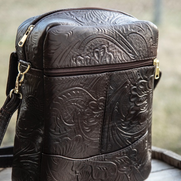 Handmadee genuine leather crossbody bag - Picture 5 of 16